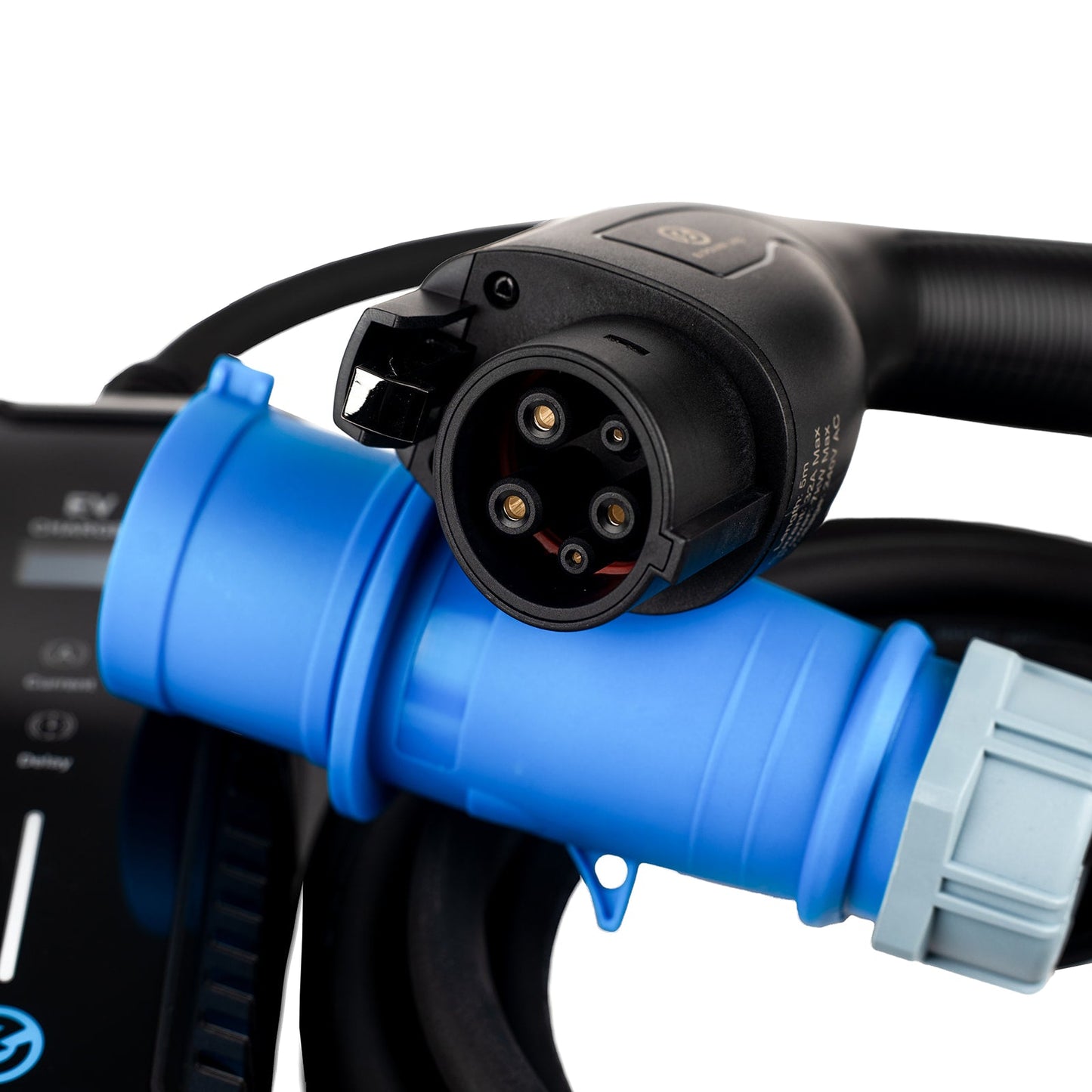 Type 1 Portable EV Charger | 6-32A(Adjustable) | CEE/Caravan Plug | EV Power Labs - Ev Power Labs