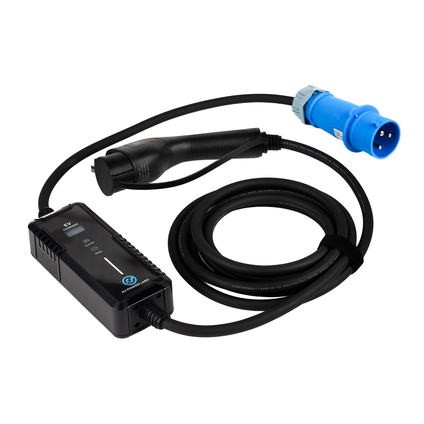 Type 1 Portable EV Charger | 6-32A(Adjustable) | CEE/Caravan Plug | EV Power Labs - Ev Power Labs