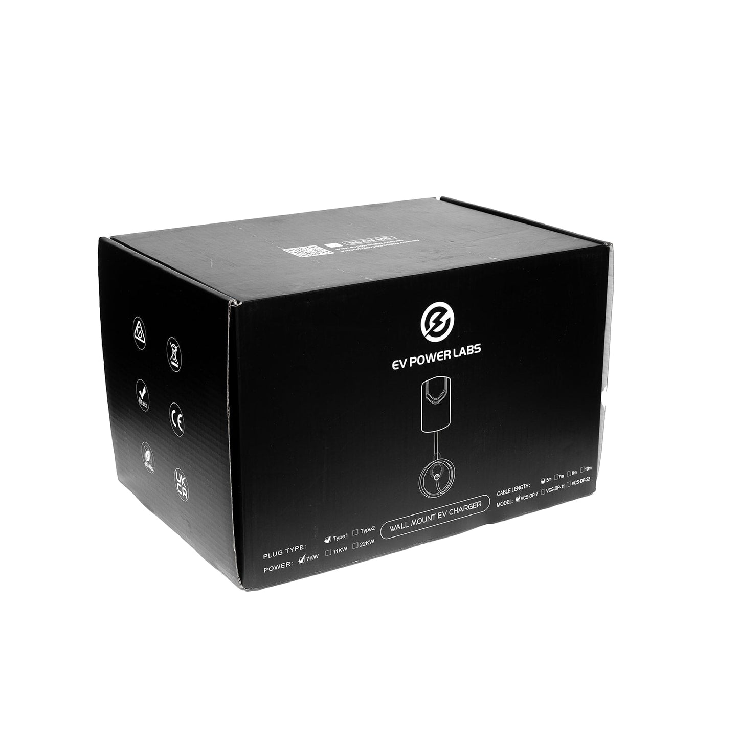 Type 1 Wall Mount EV Charger | 7KW | EV Power Labs - Ev Power Labs