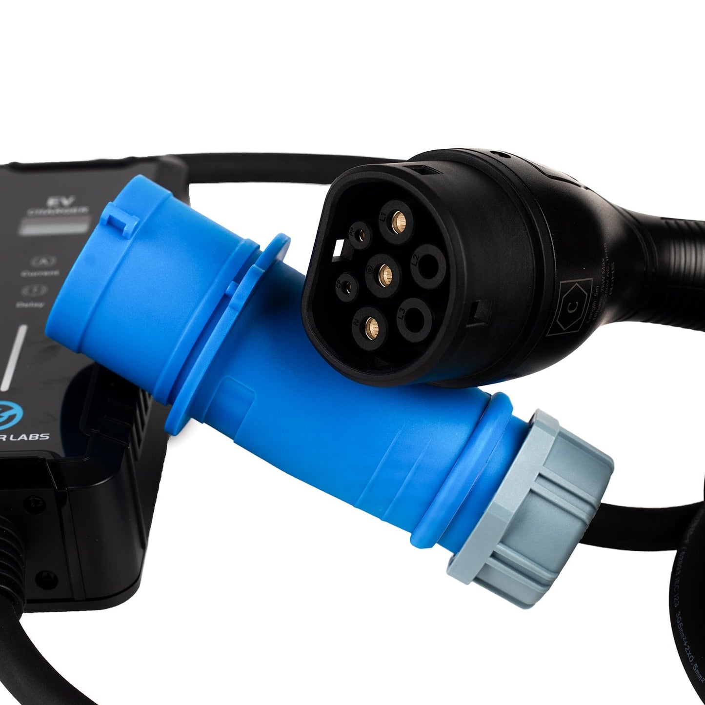 Type 2 Portable EV Charger | 6-32A(Adjustable) | CEE/Caravan Plug | EV Power Labs - Ev Power Labs