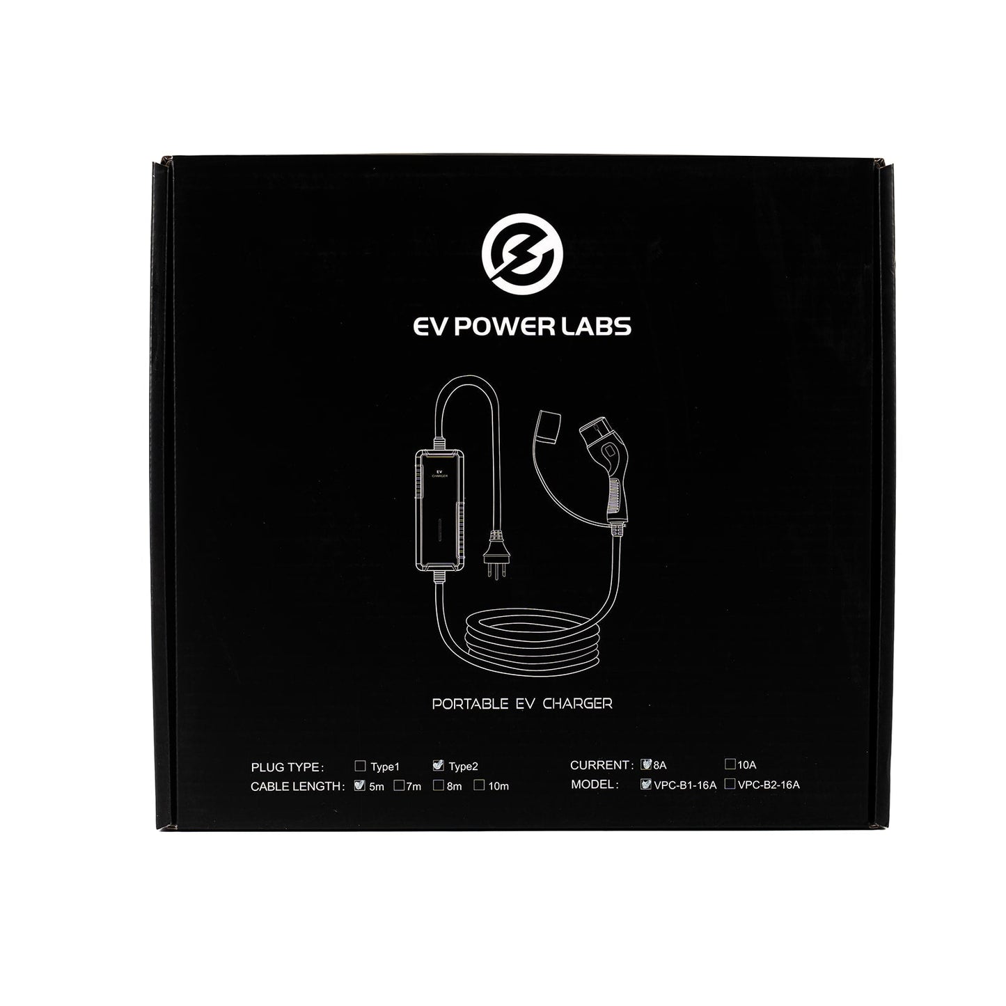 Type 2 Portable EV Charger | 8A | EV Power Labs - Ev Power Labs