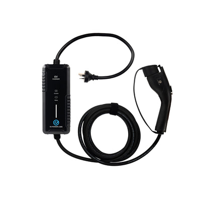 Type 1 Portable EV Charger w/ Screen | 6-16A (Adjustable) | EV Power Labs - Ev Power Labs