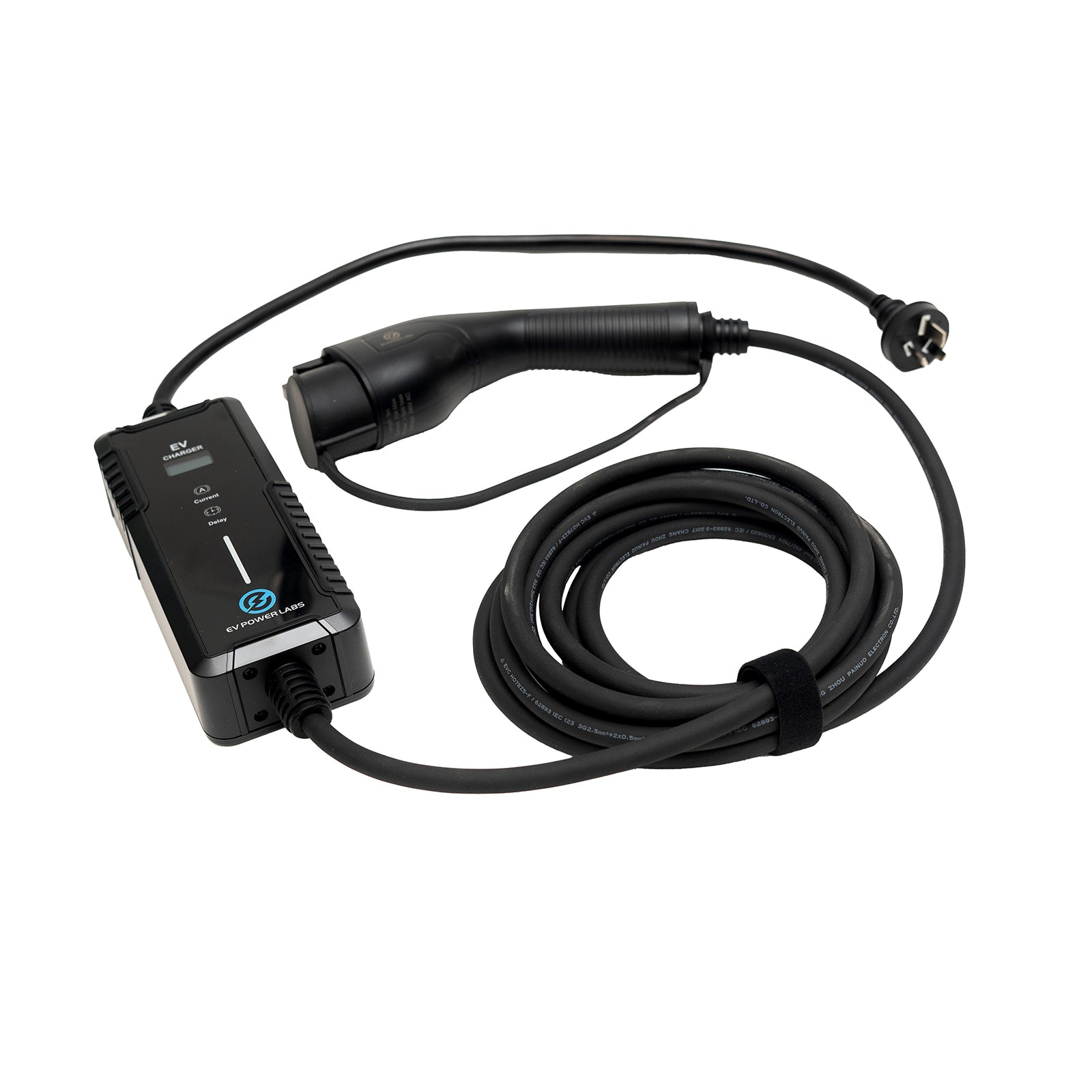 Type 1 Portable EV Charger w/ Screen | 6-16A (Adjustable) | EV Power Labs - Ev Power Labs
