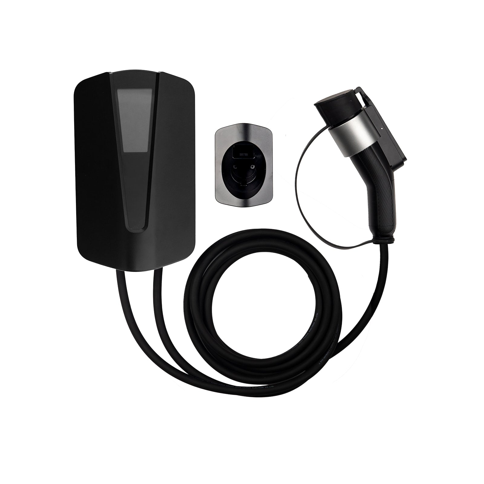 Led Ev Power Type 1 & 2 Smart Wall Mount EV Charger W/ 4.3-Inch LED Screen | 7KW ...